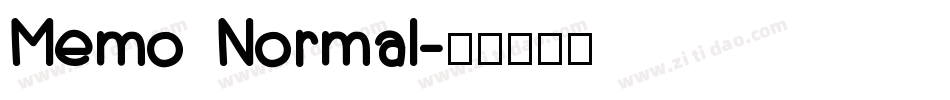 Memo Normal字体转换